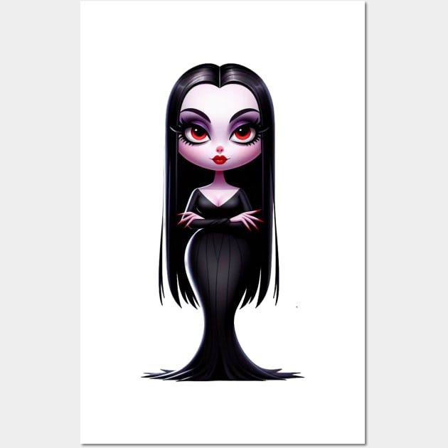 Morticia Addams Wall Art by Dmytro